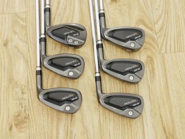 Iron set : Epon : ชุดเหล็ก EPON EF-02I Forged (ออกปี 2022 ใบใหญ่ ตีง่าย ไกล) มีเหล็ก 6-Pw,Aw (6 ชิ้น) ก้านเหล็ก Project X UL 95g 5.5 Flex S