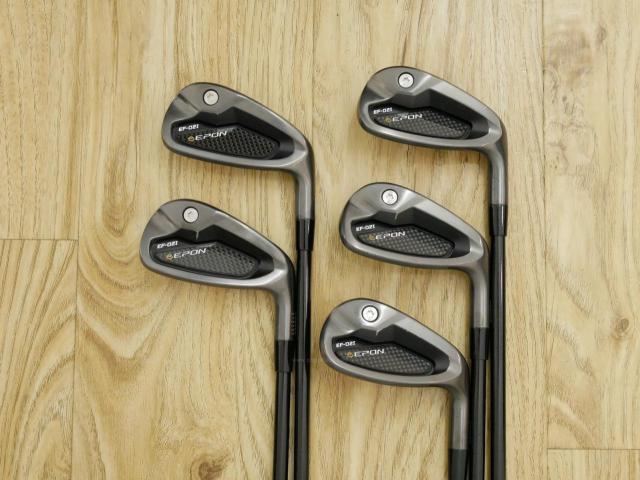 Iron set : Epon : ชุดเหล็ก EPON EF-02I Forged (ออกปี 2022 ใบใหญ่ ตีง่าย ไกล) มีเหล็ก 6-Pw (5 ชิ้น) ก้านกราไฟต์ Graphite Design RAUNE i60 Flex R