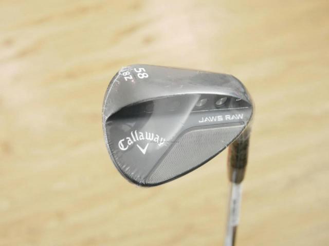 Wedge : Callaway : **ของใหม่ ยังไม่แกะพลาสติก** Wedge Callaway JAWS RAW (รุ่นใหม่ ปี 2023) Loft 58 ก้านเหล็ก Dynamic Gold S200