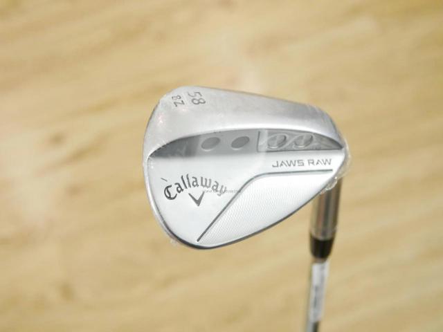 Wedge : Callaway : **ของใหม่ ยังไม่แกะพลาสติก** Wedge Callaway JAWS RAW (รุ่นใหม่ ปี 2023) Loft 58 ก้านเหล็ก Dynamic Gold S200