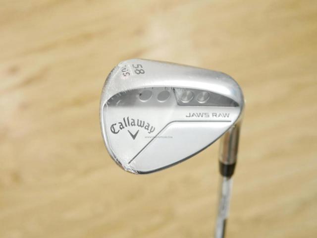 Wedge : Callaway : **ของใหม่ ยังไม่แกะพลาสติก** Wedge Callaway JAWS RAW (รุ่นใหม่ ปี 2023) Loft 58 ก้านเหล็ก NS Pro 950 NEO Flex S