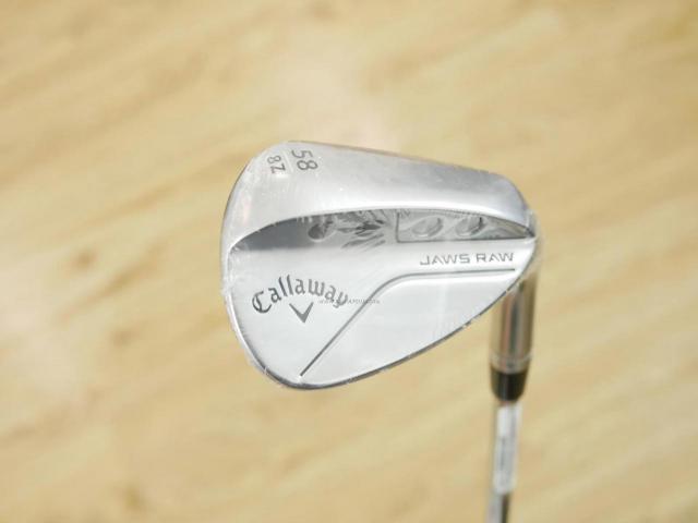 Wedge : Callaway : **ของใหม่ ยังไม่แกะพลาสติก** Wedge Callaway JAWS RAW (รุ่นใหม่ ปี 2023) Loft 58 ก้านเหล็ก NS Pro 950 NEO Flex S