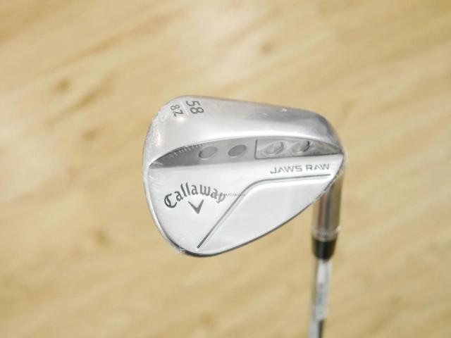 Wedge : Callaway : **ของใหม่ ยังไม่แกะพลาสติก** Wedge Callaway JAWS RAW (รุ่นใหม่ ปี 2023) Loft 58 ก้านเหล็ก NS Pro 950 NEO Flex S