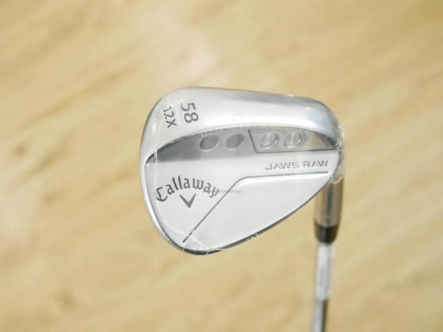 Wedge : Callaway : **ของใหม่ ยังไม่แกะพลาสติก** Wedge Callaway JAWS RAW (รุ่นใหม่ ปี 2023) Loft 58 ก้านเหล็ก NS Pro Modus 115 Flex S