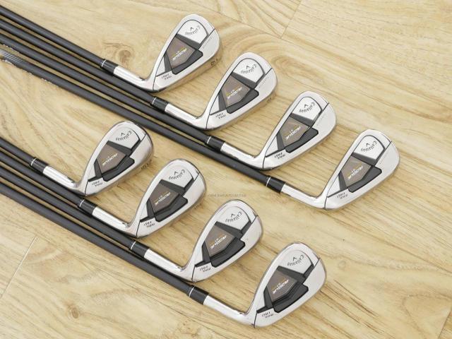 Iron set : Callaway : ชุดเหล็ก Callaway Rogue ST Max Fast (ออกปี 2022 ตีง่ายที่สุด ไกลสุดของ Callaway) มีเหล็ก 6-Pw,Aw,Gw,Sw (8 ชิ้น) ก้านกราไฟต์ Fujikura Speeder NX 40 Flex R