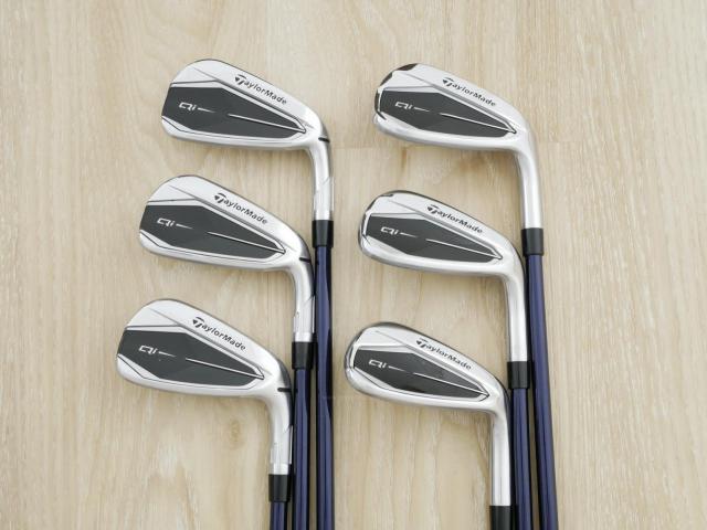 Iron set : Taylormade : ชุดเหล็ก Taylormade Qi (รุ่นล่าสุด ออกปี 2024 Japan Spec.) มีเหล็ก 6-Pw,Aw (6 ชิ้น) ก้านกราไฟต์ Mitsubishi Diamana TM60 Flex S