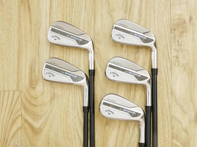 Iron set : Callaway : ชุดเหล็ก Callaway Paradym Ai Smoke (รุ่นล่าสุด ออกปี 2024 ตีง่ายมาก ไกล Japan Spec.) มีเหล็ก 6-Pw (5 ชิ้น) ก้านกราไฟต์ Fujikura TENSEI 50 Flex R